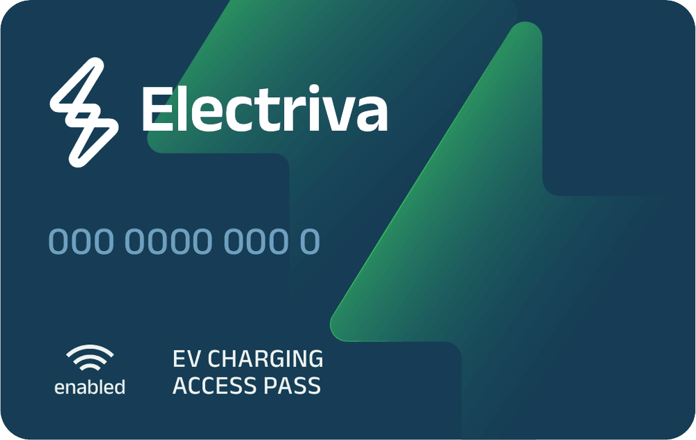 Electriva RFID EV Charging Access Pass, front